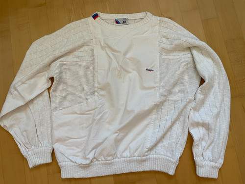 Bmw style pullover weis l - m-style, gr.l